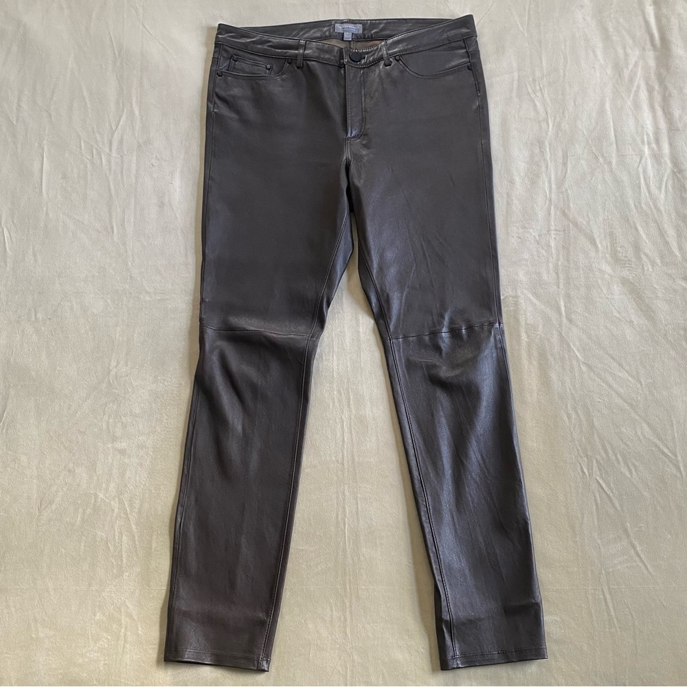 SOLD Brown leather Nieman Marcus pants